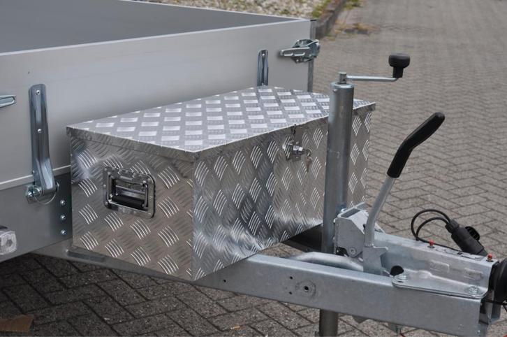 Disselkist aluminium traanplaat 840x400x310 mm -, Auto diversen, Aanhangwagen-onderdelen, Ophalen of Verzenden