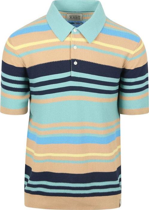 Scotch And Soda Knitted Polo Multicolour maat M Heren, Kleding | Heren, Polo's, Nieuw, Maat 48/50 (M), Verzenden