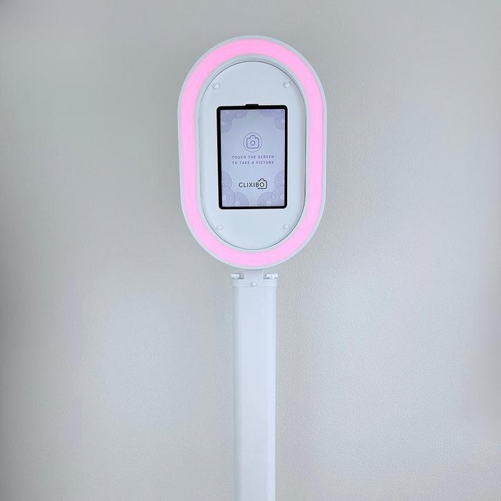 iPad Photobooth Wit | Te koop met 1 jaar garantie + support, Hobby en Vrije tijd, Feestartikelen | Verhuur, Nieuw, Ophalen of Verzenden