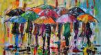 Piotr Piskorz (1979) - Long rainy autumn XXL, Antiek en Kunst, Kunst | Schilderijen | Modern