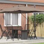 vidaXL Cantilever Roma Parasol Taupe 352x251x260 cm van, Verzenden, Nieuw, 2 tot 3 meter