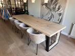 Boomstamtafel | eettafel | Duurzaam van nederlands hout, Huis en Inrichting, Tafels | Eettafels, 100 tot 150 cm, Overige houtsoorten