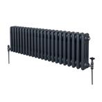 Traditionele 3 Kolom Radiator - 300 x 1012mm - Antraciet, Doe-het-zelf en Verbouw, Verwarming en Radiatoren, Verzenden, Nieuw