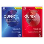 Durex - Thin Feel Condooms 20 stuks & Originals Classic Natu, Nieuw, Verzenden