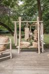 Kledingrek - Naturel - Hout - L120xB50xH150