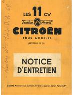 1956 CITROËN TRACTION AVANT INSTRUCTIEBOEKJE FRANS