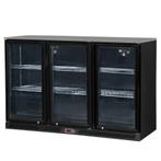 GGM Gastro | Barkoelkast - 1330mm - 320 liter - met 3 glazen, Verzenden, Nieuw, 140 tot 160 cm