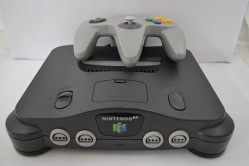 Nintendo 64 Console (Charcoal Grey), Spelcomputers en Games, Spelcomputers | Nintendo 64, Zo goed als nieuw, Verzenden