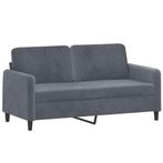 Tweezitsbank Fluweel Grijs 140cm - Retourdeal! 42% Korting, Huis en Inrichting, Banken | Bankstellen, 150 tot 200 cm, 75 tot 100 cm