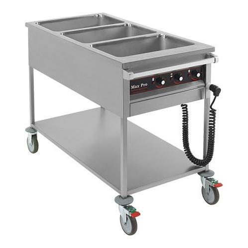 Bain Marie Wagen | GN1/1x3-200mm | 3kW | Met Rubber, Zakelijke goederen, Horeca | Keukenapparatuur, Nieuw in verpakking, Verzenden