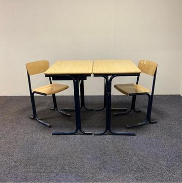 Complete school set Galvanias 9 stuks tafels + stoelen beschikbaar voor biedingen