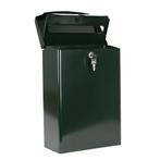 B32 Brievenbus Groen Brievenbussen Brievenbussen aluminium, Tuin en Terras, Brievenbussen, Verzenden, Nieuw, Aluminium, Wandbrievenbus