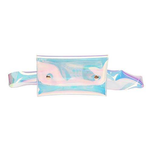 Transparant Klein Heuptasje Iridescent Holografisch Riem Heu, Sieraden, Tassen en Uiterlijk, Tassen | Damestassen, Overige typen
