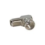 Coax Adapter - Haaks - Push-On F-Connector (m) naar, Hobby en Vrije tijd, Elektronica-componenten, Verzenden, Nieuw