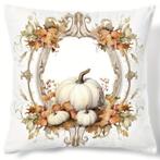 Kussenhoes Witte pompoentjes #29 mooie kussenhoes 45*45 cm, Ophalen of Verzenden, Nieuw