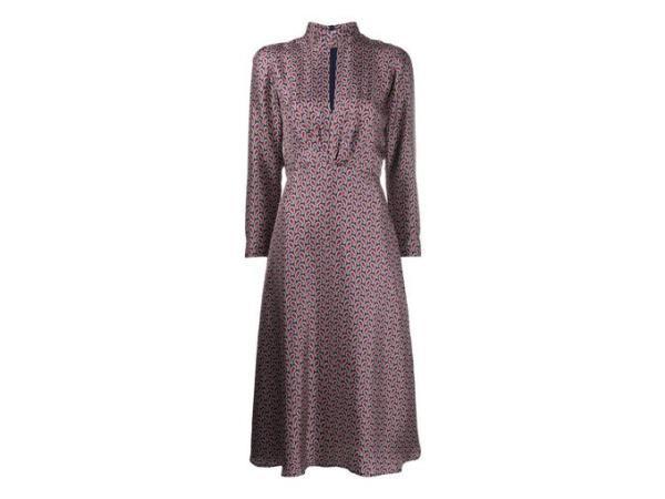 Veiling - Sandro Jurk Maat 38 100% Zijde Rood blauw print, Kleding | Dames, Jurken