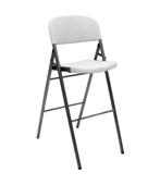 Barstoel Grenada | Wit | Inklapbaar | (H)109x(B)47,5x(D)68cm, Verzenden, Nieuw in verpakking