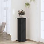 vidaXL Plantenstandaard 33x33x100 cm bewerkt hout zwart, Verzenden, Nieuw