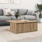 vidaXL Salontafel artisanaal eikenkleurig 80 x 80 x 31 cm, Verzenden, Nieuw