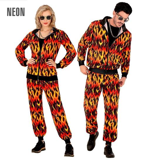Hotshot Trainingspak Vlammen Unisex, Kleding | Dames, Carnavalskleding en Feestkleding, Nieuw, Ophalen of Verzenden