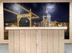 Steigerhouten Eventbalie – Demontabele Toonbank, Ophalen of Verzenden, Nieuw, Inclusief barstoelen