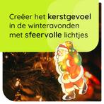 Kerstverlichting Raam Kerstman met Cadeaus - 23.5x13cm -, Diversen, Kerst, Verzenden, Nieuw