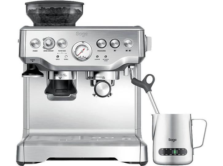 Sage -  The Barista Express Stainless Steel, Witgoed en Apparatuur, Koffiezetapparaten, 2 tot 4 kopjes, Nieuw, Espresso apparaat