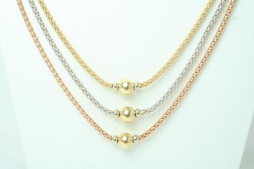 Halsketting - 18 karaat Geel goud, Roségoud, Witgoud -, Sieraden, Tassen en Uiterlijk, Kettingen