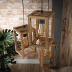 *WOONWINKEL* Trapse Hanglamp Hout, Huis en Inrichting, Lampen | Hanglampen, Verzenden, Nieuw