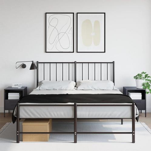 vidaXL Nachtkastjes 2 st 36x39x50,5 cm staal, Huis en Inrichting, Slaapkamer | Nachtkastjes, Nieuw, Metaal of Aluminium, Verzenden