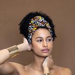 Afrikaanse Mosterd / Witte Bogolan / Mud hoofddoek - headwra, Ophalen of Verzenden, Nieuw