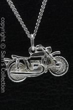 Zilveren Italiaanse motor met ruwe banden ketting hanger, Sieraden, Tassen en Uiterlijk, Verzenden, Nieuw