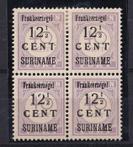 Suriname 1926 - Hulpuitgifte, met opdrukvariëteit in blok