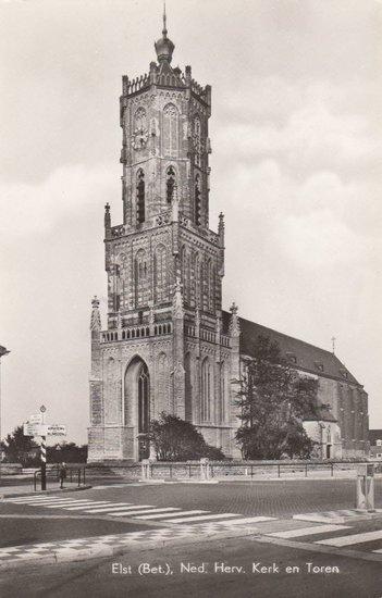 ELST (Bet.) - Ned. Herv. Kerk en Toren, Verzamelen, Ansichtkaarten | Nederland, Verzenden