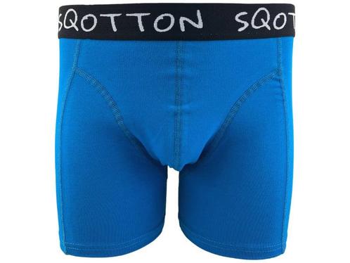 Boxershort - SQOTTON® - Basic - Aqua Blauw, Kleding | Heren, Ondergoed, Verzenden
