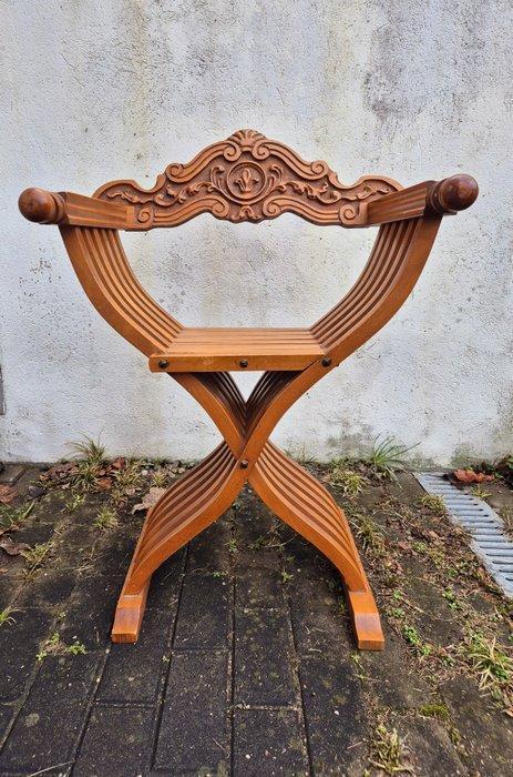 Stoel - Hout - Savanarola stoel, Antiek en Kunst, Curiosa en Brocante