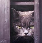 AniB. - Cat painting :  Pinkertons Closet Case
