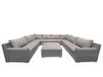 8-persoons Loungeset Colorado Blended Grey | U-opstelling, Nieuw, 8 zitplaatsen, Kunststof, Verzenden