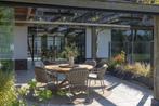Manitoba  Prado dining tuinset 160 cm rond 7 delig zand, Tuin en Terras, Tuinsets en Loungesets, Ophalen of Verzenden, Nieuw