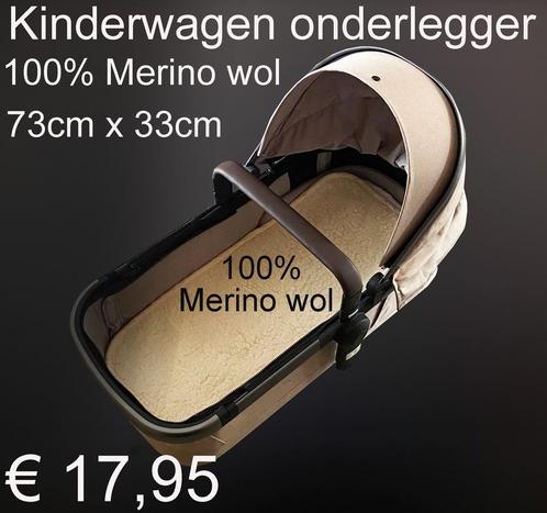 Kinderwagen onderlegger 100% Merino wol 73cm x 33cm € 17,95, Kinderen en Baby's, Overige Kinderen en Baby's, Nieuw, Ophalen of Verzenden