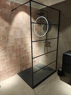Inloopdouche zwart 120cm incl. gratis douchevloer - 0002, Doe-het-zelf en Verbouw, Ophalen, Nieuw, Glas, Douche