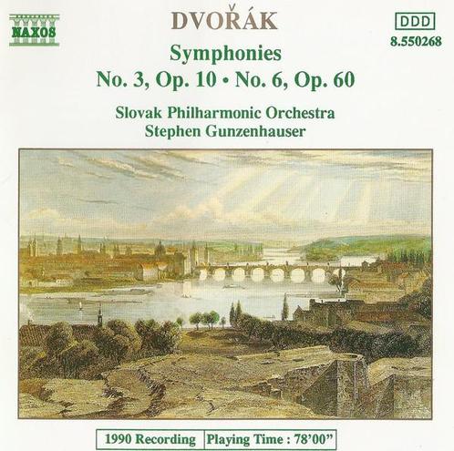 cd - Dvo?Ã¡k - Symphonies No. 3, Op. 10 â¢ No. 6, Op., Cd's en Dvd's, Cd's | Overige Cd's, Zo goed als nieuw, Verzenden
