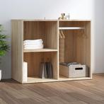 vidaXL Kledingkast 80x40x65 cm bewerkt hout sonoma, Verzenden, Nieuw