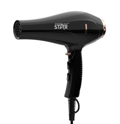 Winning Star Haardroger 2000w  Fohn Ac5413 Zwart, Sieraden, Tassen en Uiterlijk, Uiterlijk | Haarverzorging, Nieuw, Ophalen of Verzenden