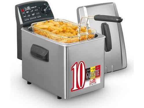 friteuse Turbo 4L Inox met stofdeksel, Huis en Inrichting, Woonaccessoires | Overige, Nieuw, Verzenden