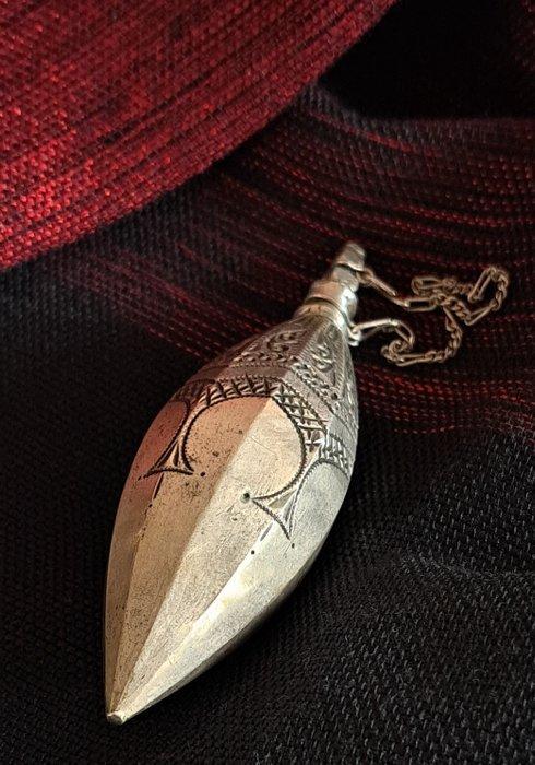 Parfumfles - Zilver - Marokko - Begin 20e eeuw, Antiek en Kunst, Kunst | Niet-Westerse kunst
