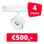 *TIP* LED Railverlichting Ultimo Wit 4 spots + 4M rails, Zakelijke goederen, Kantoor en Winkelinrichting | Winkel en Inventaris