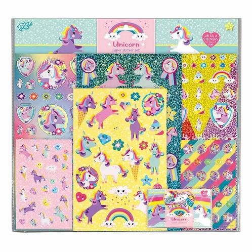 Stickerset Unicorn XL, Hobby en Vrije tijd, Feestartikelen, Nieuw, Ophalen of Verzenden