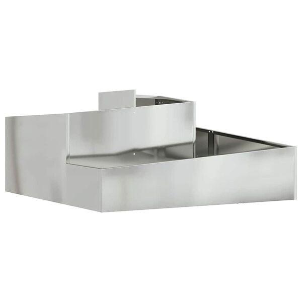 Moderne Bloempot Gegalvaniseerd Staal | OP = OP | 64% Kor..., Tuin en Terras, Bloempotten, 40 tot 70 cm, 40 cm of meer, Vierkant