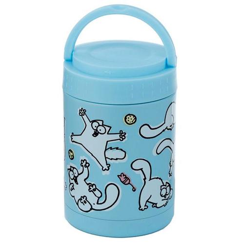 Lunchpot Simons Cat Thermos Heet & Koud Duurzame RVS - Blauw, Huis en Inrichting, Keuken | Keukenbenodigdheden, Nieuw, Ophalen of Verzenden
